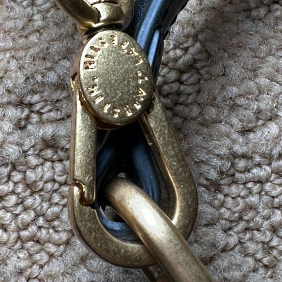 Retro Style Leather L'Festin Top Handle Shoudler Bag with Gold Hardware - Black - Picture 11 of 11